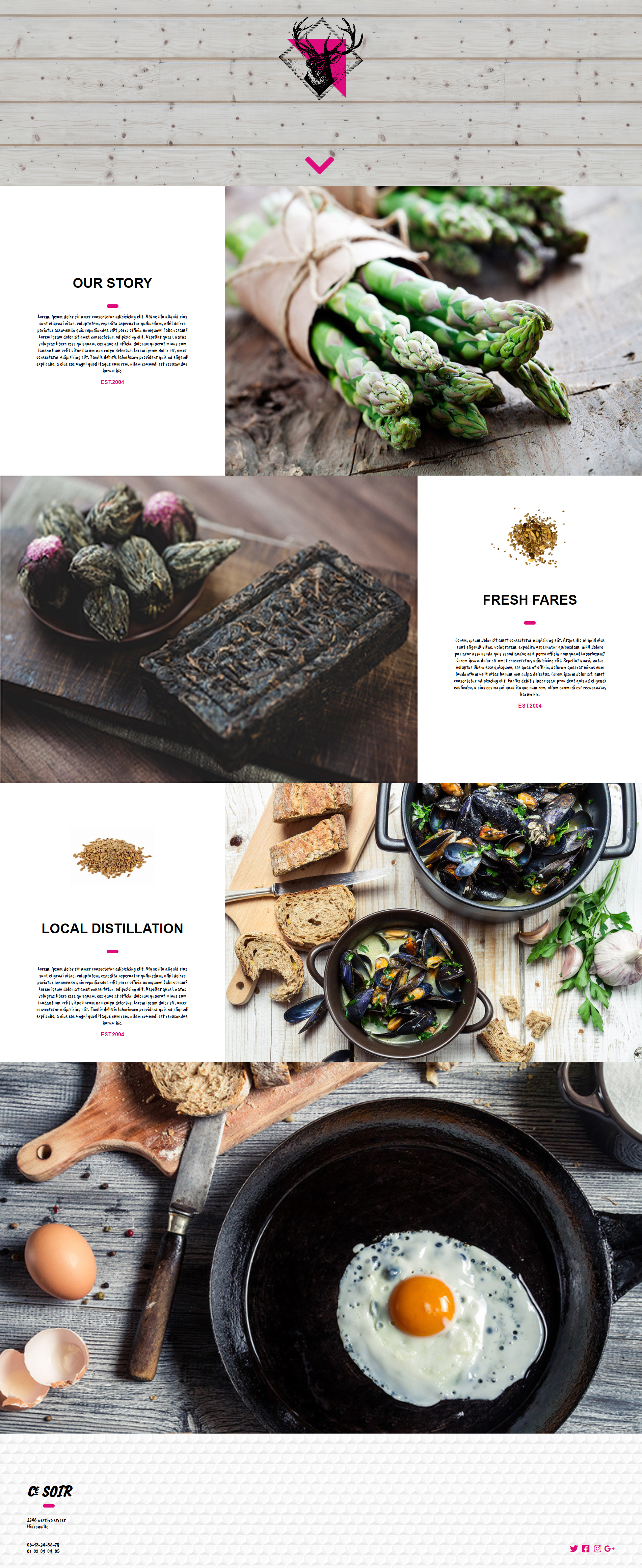 Ce soir - Site vitrine de restaurant 